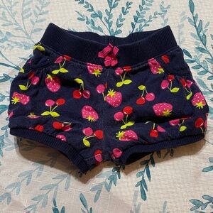 Jumping Beans Navy Diaper Cover with Fruit Print